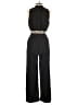 Main Strip Solid Black Jumpsuit Size L - photo 2