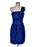 BCBGMAXAZRIA 100% Polyester Blue Cocktail Dress Size 8 - photo 1