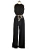 Main Strip Solid Black Jumpsuit Size L - photo 1