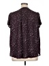 Monday Fun 100% Polyester Purple Short Sleeve Henley Size 1X - photo 2