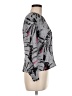 Pierre Balmain 100% Polyester Gray Long Sleeve Blouse Size M - photo 4