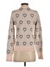Roller Rabbit 100% Cotton Hearts Tan Long Sleeve Top Size S - photo 2