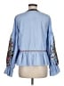 Zara Blue Long Sleeve Blouse Size M - photo 2