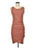 Leith Solid Brown Casual Dress Size M - photo 1