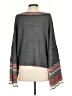 Free People Stripes Gray Pullover Sweater Size S - photo 2