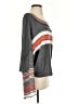 Free People Stripes Gray Pullover Sweater Size S - photo 4