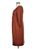 Lands' End Solid Brown Casual Dress Size S - photo 5
