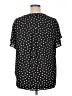 Torrid 100% Polyester Black Short Sleeve Blouse Size 1X Plus (1) - photo 2