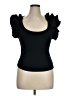 Ulla Johnson 100% Cotton Black Short Sleeve Top Size XL - photo 1