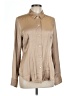 Madewell Metallic Tan Long Sleeve Blouse Size 10 - photo 1