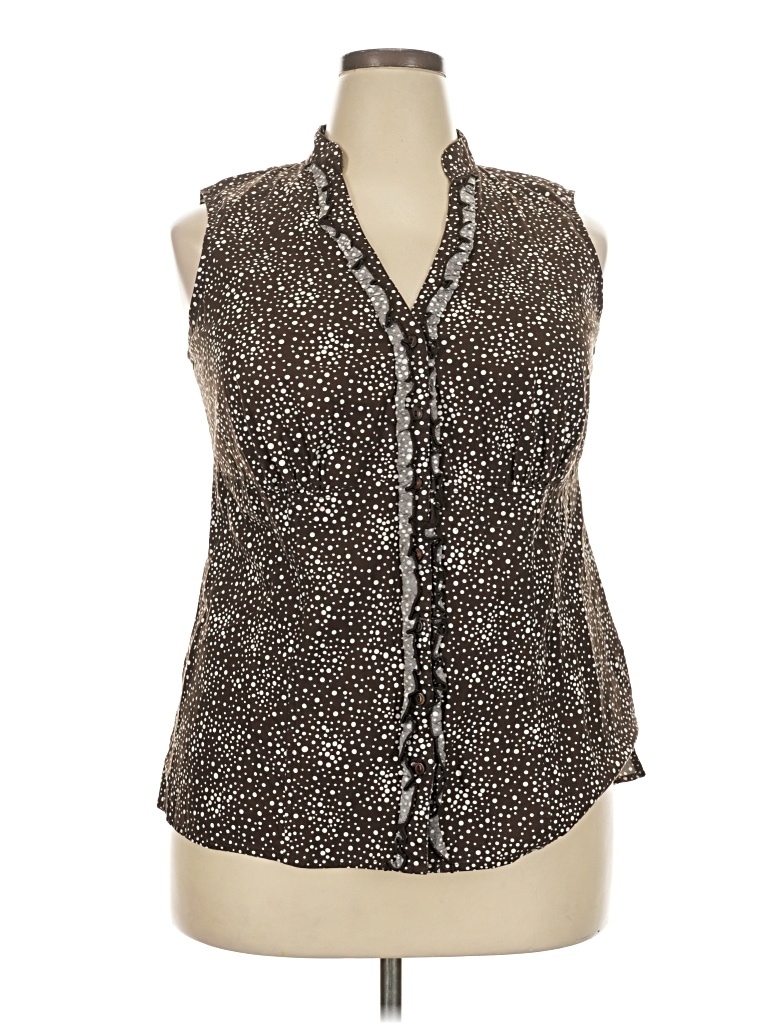 Pre-owned Cato Sleeveless Blouse In Silver