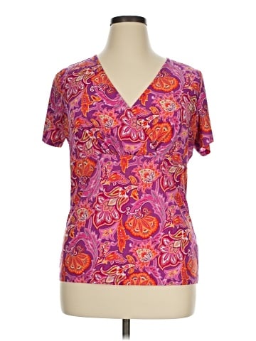 Chaps Short Sleeve Blouse (view 1)