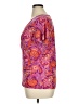 Chaps Paisley Purple Short Sleeve Blouse Size 1X - photo 5