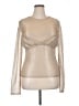Anthropologie Metallic Gold Long Sleeve Top Size XL - photo 1