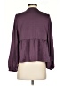 A New Day 100% Polyester Purple Long Sleeve Blouse Size S - photo 2