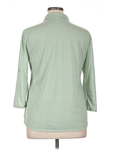 Eden & Olivia 3/4 Sleeve Button-Down Shirt (view 2)