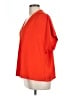 A New Day 100% Polyester Orange Short Sleeve Blouse Size L - photo 5