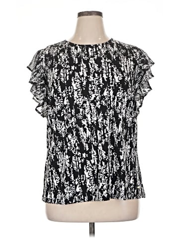 Anne Klein Short Sleeve Blouse (view 1)