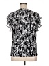 Anne Klein Silver Short Sleeve Blouse Size XL - photo 2