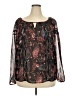 Boutique + 100% Polyester Black Long Sleeve Blouse Size 2X Plus - photo 1