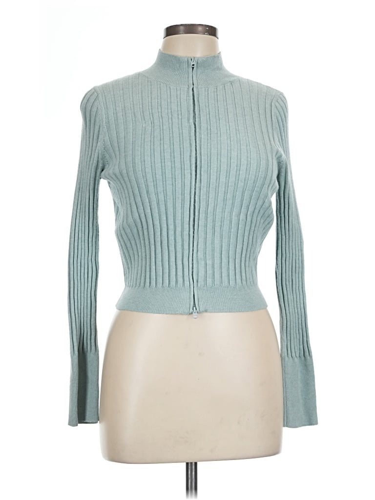 Pre-owned Wild Fable Cardigan Sweater In Teal