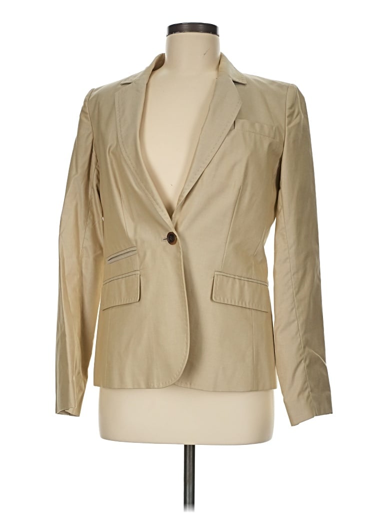 Pre-owned Jcrew Blazer Jacket In Tan