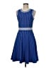 Milly Tweed Blue Cocktail Dress Size M - photo 1