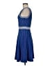 Milly Tweed Blue Cocktail Dress Size M - photo 5