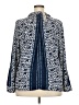 Nic + Zoe 100% Polyester Print Blue Long Sleeve Blouse Size XXL - photo 2
