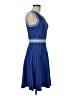 Milly Tweed Blue Cocktail Dress Size M - photo 4