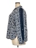 Nic + Zoe 100% Polyester Print Blue Long Sleeve Blouse Size XXL - photo 5