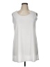 Clara Sun Woo White Sleeveless Blouse Size XL - photo 1
