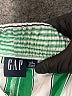 Gap 100% Cotton Stripes Green Board Shorts Size L (petite) - photo 3
