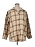 Zaful 100% Polyester Plaid Tan Coat Size XL - photo 1