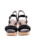 Sun + Stone Black Wedges Size 8 1/2 - photo 2