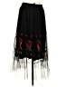 Millenium 100% Polyester Hearts Black Formal Skirt Size S - photo 2
