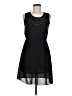 Indulge 100% Polyester Solid Black Casual Dress Size M - photo 1