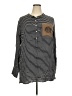 Marleylilly Stripes Black Long Sleeve Button-Down Shirt Size XXL - photo 1
