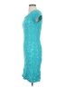 AB Studio 100% Cotton Teal Cocktail Dress Size S - photo 5