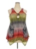 Paradise Orange Sleeveless Blouse Size XXL - photo 1
