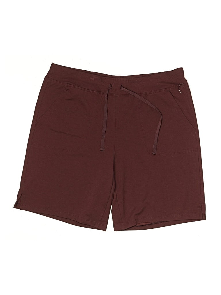Pre-owned Athletic Works Athletic Shorts In Burgundy