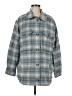 American Eagle Outfitters Plaid Blue Coat Size M - photo 1