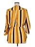 rue21 100% Polyester Stripes Yellow 3/4 Sleeve Blouse Size XL - photo 2