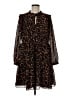 J.Crew 100% Polyester Animal Print Brown Casual Dress Size M - photo 1