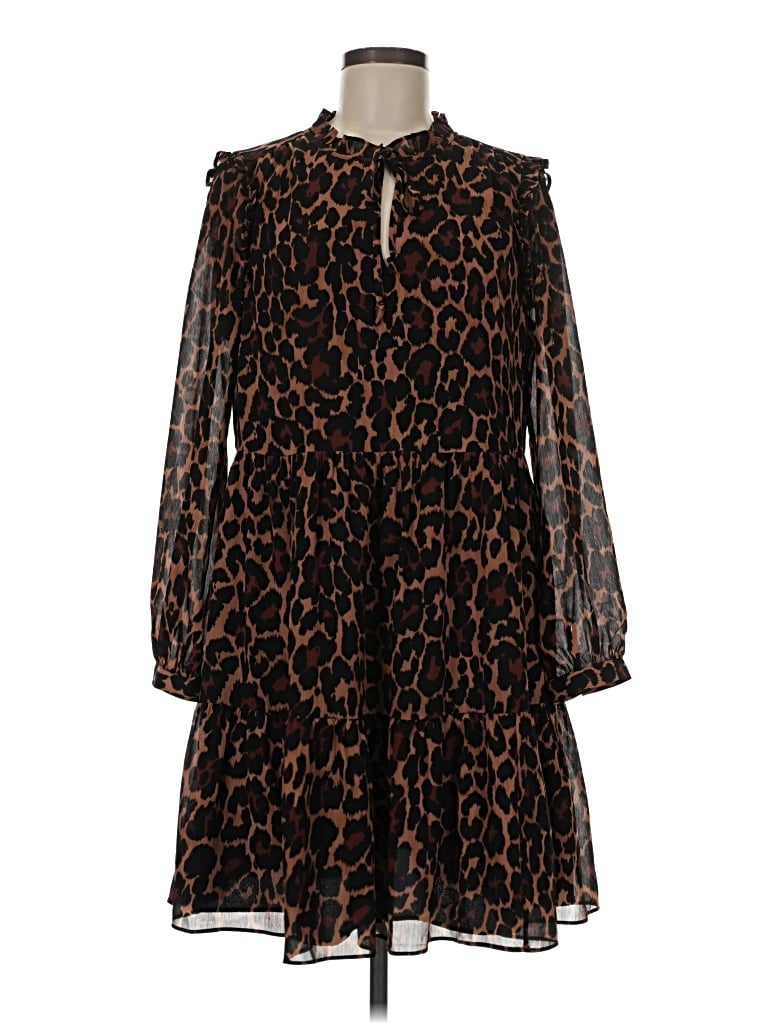 Pre-owned Jcrew Casual Dress In Brown