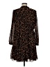 J.Crew 100% Polyester Animal Print Brown Casual Dress Size M - photo 2