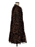 J.Crew 100% Polyester Animal Print Brown Casual Dress Size M - photo 4