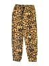 Mini Rodini 100% Polyester Animal Print Yellow Casual Pants Size 7 - 9 - photo 1