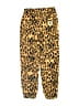 Mini Rodini 100% Polyester Animal Print Yellow Casual Pants Size 7 - 9 - photo 2