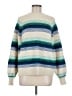 Gap Stripes Ivory Pullover Sweater Size M - photo 1